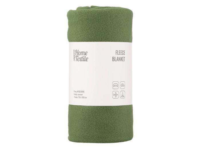 Плед Ardesto Fleece, 130x160 см, 100% поліестер, зелений ART0705PB