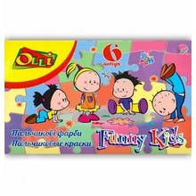 Пальчикові фарби Olli 6 кольорів