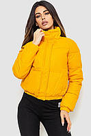 Куртка женская из эко-кожи на синтепоне желтый 129R2810 Ager XXL UP, код: 8453988