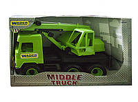 Автокран "Middle truck" (зелений) Вівек