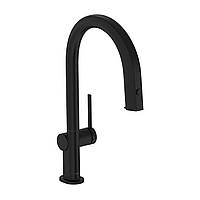 Смеситель для кухонной мойки Hansgrohe Aqittura M91 FilterSystem 210 Черный матовый 76826670 LW, код: 8406938