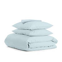 Комплект постельного белья на резинке Cosas SKYEY Ранфорс 160х220 см Голубой UP, код: 7702304