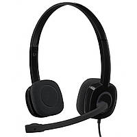 Наушники Logitech H151 Black (981-000589) UP, код: 7484461