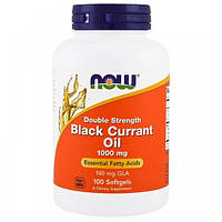 Масло огуречника NOW Foods Black Currant Oil 1000 mg 100 Softgels UP, код: 7517360