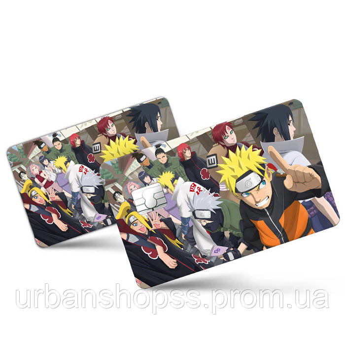 Наклейка на банковскую карту Наруто Naruto (20846) GameStyle UP, код: 8205923 - фото 1 - id-p2176370329