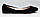 Розмір 40 - стопа 26 сантиметрів  Жіночі балетки з натуральної замші, чорні  Viscala 11665/09, фото 2