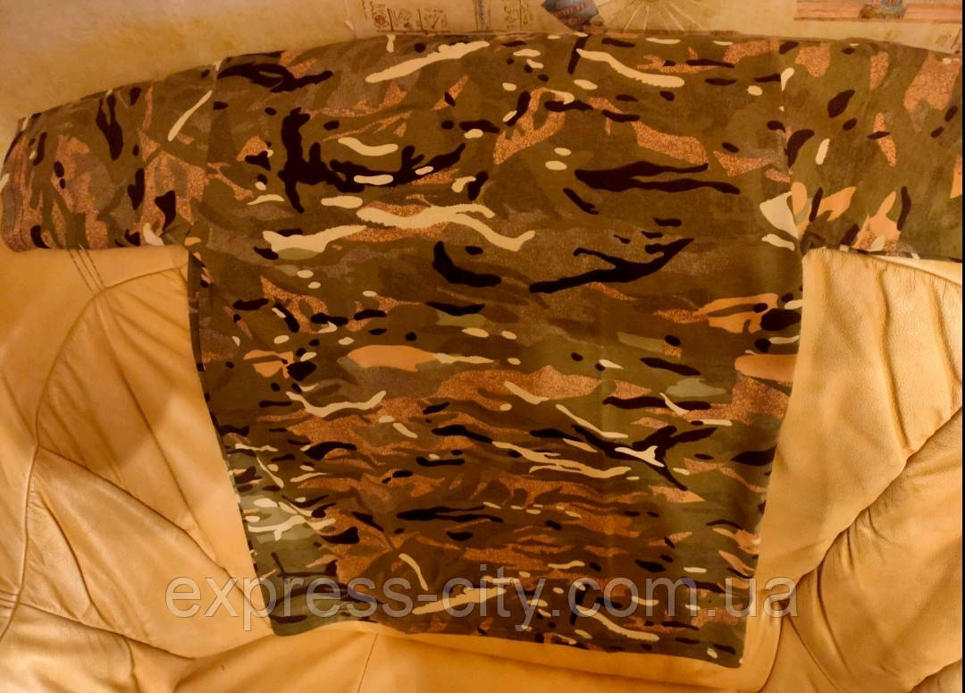 Тактична армійська формена футболка Хакі. Чоловіча військова футболка хакі однотонна бавовна S-XXXL, фото 1