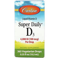 Витамин Д3 Carlson Labs (Vitamin D3) 4000 МЕ 10.3 мл