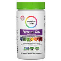 Пренатальные витамины, Prenatal One Multi-Vitamin, Rainbow Light, 150 таблеток