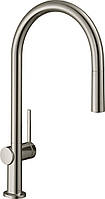 Смеситель для кухонной мойки с выдвижным душем Hansgrohe Talis M54 Сталь 72803800 KC, код: 8406866