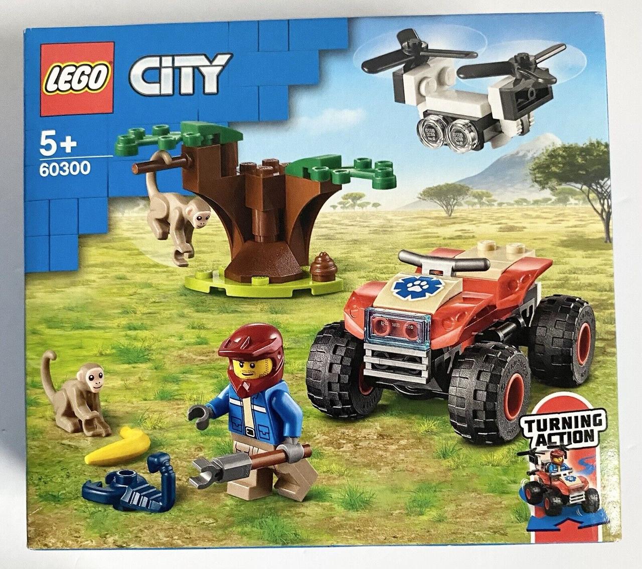 Лего Сіті LEGO City 60300 Wildlife Rescue ATV Рятувальний всюдихід Квадроцикл для порятунку диких тварин, фото 1