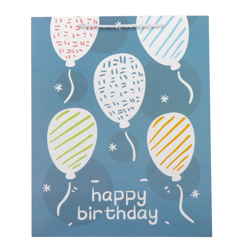 Подарунковий пакет "Birthday", 26*32 см * Рандомний вибір дизайну ELISEY, фото 1