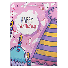 Подарунковий пакет "Яскраве свято", 31*42 см * Рандомний вибір дизайну ELISEY