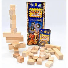 Гра дженга Вежа Crazy Balance Building CBB-01 в картонному тубусі р.21х9 см