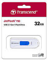 Накопичувач Transcend 32GB Usb 3.1 Type-A JetFlash 790 Білий