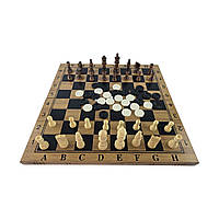 Игровой набор нарды шахматы шашки (47,5х47,5х2 см)