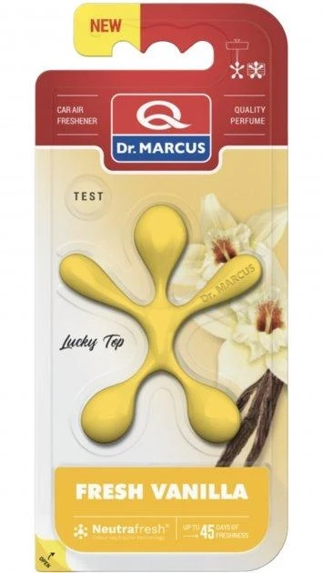 Ароматизатор на обдув чоловічок Dr MARCUS LUCKY TOP Vanilla (жовтий)