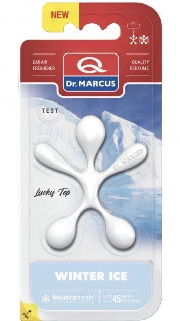 Ароматизатор на обдув чоловічок Dr MARCUS LUCKY TOP Winter Ice (білий)