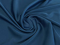 Костюмка атласная Белль уценка (текстильный брак), синий джинсовый