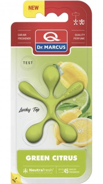 Ароматизатор на обдув чоловічок Dr MARCUS LUCKY TOP Green Citrus (зелений)