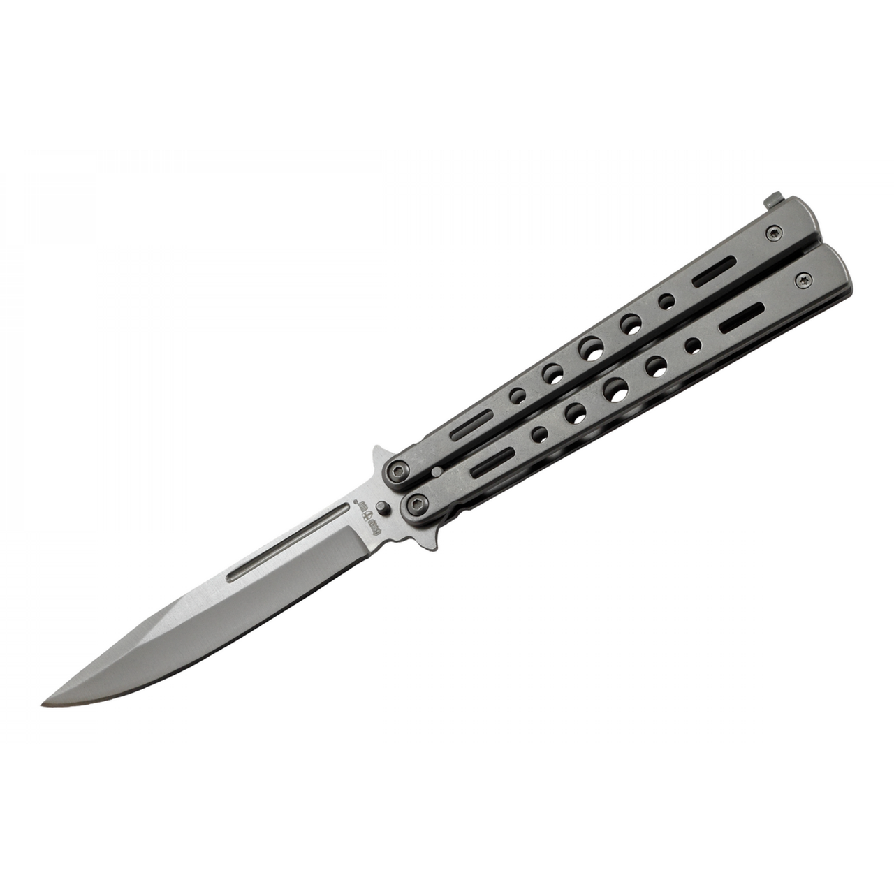 Ніж балісонг Grand Way 15084 R Silver (grey anodized) JGR