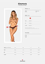 Трусики з доступом Obsessive Chemeris crotchless panties M/L, фото 5