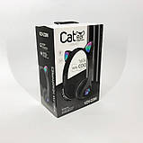 Бездротові навушники дитячі Cat VZV 23M / Дитячі навушники котик, Бездротові навушники з IC-345 вушками котика, фото 4