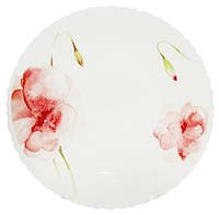 Набор 6 обеденных тарелок "Цветочная акварель" Ø21.5см, стеклокерамика | HomeDreams