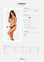 Трусики з доступом Obsessive Latinesa crotchless thong XS/S Новинка, фото 5