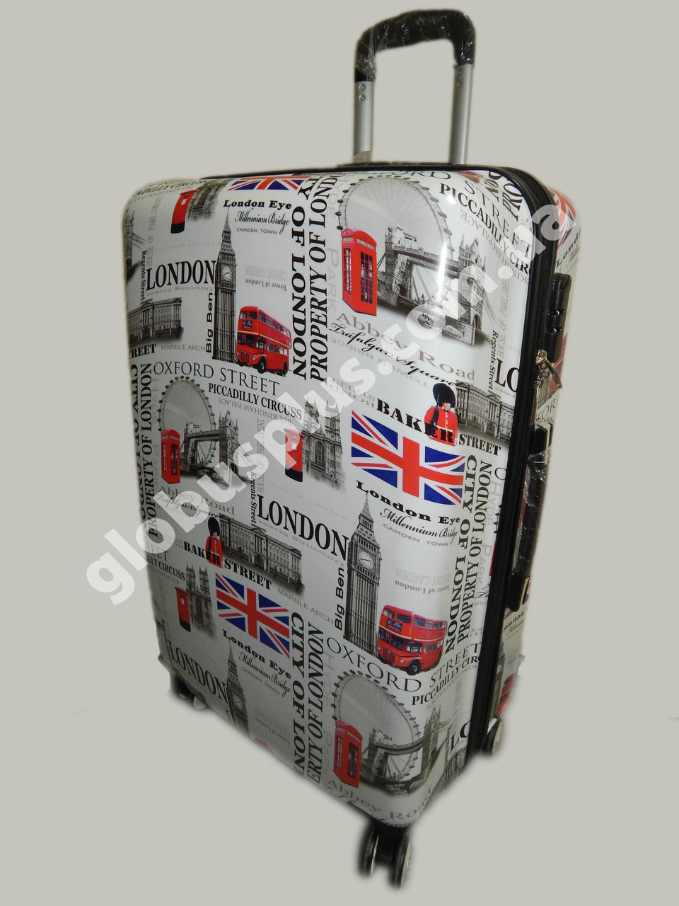 Чемодан дорожній на 4-х колесах, Полікарбонат "Лондон" 70 см., фото 1