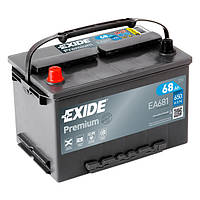 Аккумулятор автомобильный Premium 68Ач 650А "+" слева EXIDE ( ) EA681-EXIDE