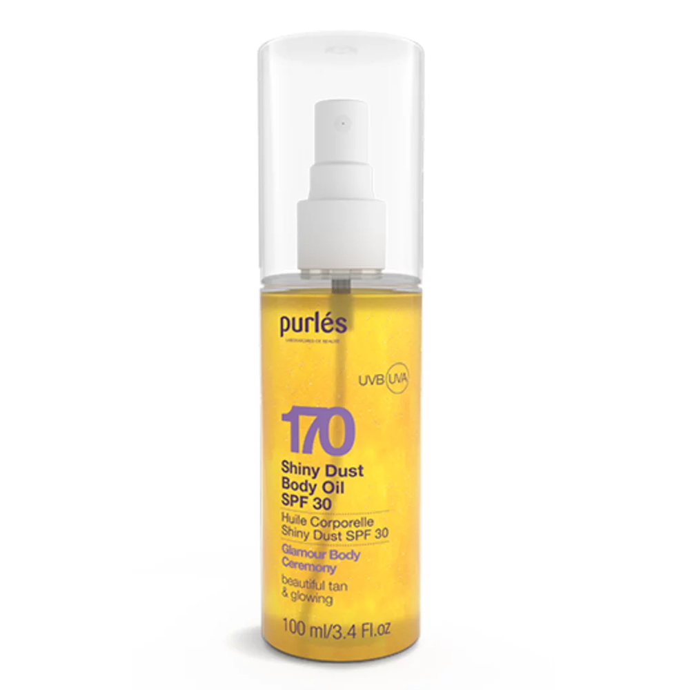 Сяюча олія для тіла Purles SPF30 Shiny Dust Body Oil SPF 30 100 мл