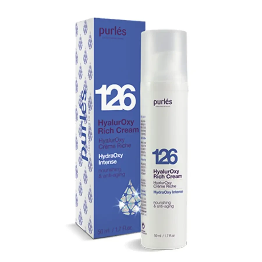 ГІАЛУРОНОВИЙ ПОЖИВНИЙ КРЕМ PURLES 126 HYALUROXY RICH CREAM 50ML