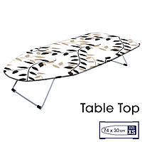 Доска для глажки Casa Si Table Top 73x30 White/Black Leaves (CS95159P168)