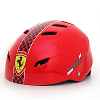 Шлем регулируемый для роликов, скейтов, FERRARI FAH50 разм. М Красный IN, код: 2493694
