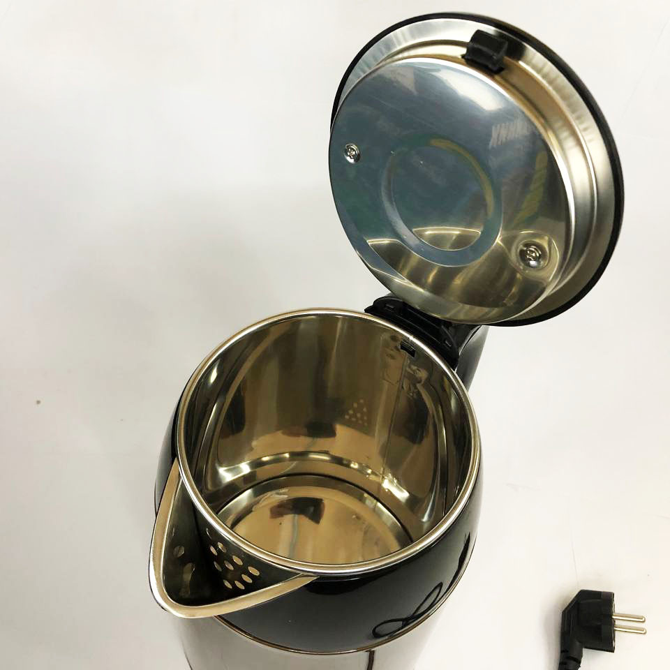 Електрочайник-термос металевий SeaBreeze SB-0201, стильний електричний чайник, WP-136 безшумний чайник