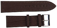 Кожаный ремешок для часов под крокодила Mykhail Ikhtyar 24 мм Коричневый (S24-519S brown)