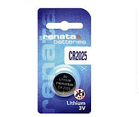 Батарейка RENATA CR2025 Lithium, 3V, 1х1 шт IN, код: 8328139