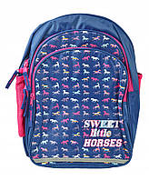 Школьный рюкзак для девочки Paso Multicolour Синий (BR-973-4)