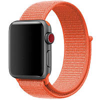 Ремешок силиконовый Epik Nylon для Apple watch 38mm 40mm Матовый Минималистичный Оранжевы GG, код: 7411065