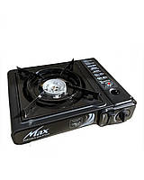 Портативная газовая плита с чемоданом Max MS-2500LPG Black IN, код: 7599115
