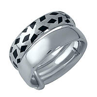 Серебряное кольцо SilverBreeze с емаллю 16 (1985939) GG, код: 1195572