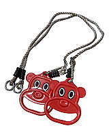 Кольца пластиковые на веревках для детских площадок WCG Teddy , акробатические кольца DH, код: 7421545