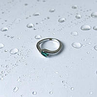 Серебряное кольцо SilverBreeze с аквамарином nano 0.383ct (2143185) 16.5 GG, код: 8027703