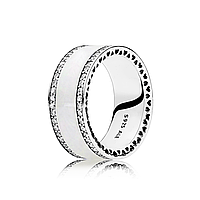 Серебряное широкое кольцо Pandora Сердца 191024EN23 GG, код: 7360628