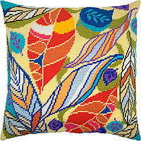 Набір для вишивання декоративної подушки Чарівниця Осінь 40×40 см V-205 IN, код: 7243157