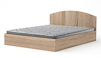 Двуспальная кровать Компанит-160 дуб сонома TT, код: 6541234