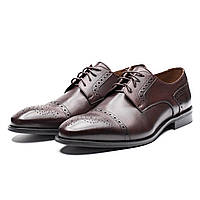 Чоловічі туфлі дербі Бірмінгем TANNER 43 Коричневі GG, код: 2630485