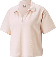 Поло женское Puma HER Polo Tee розовое 67310866