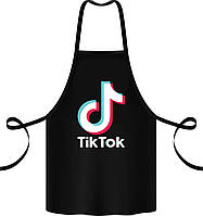 Фартук с принтом Арбуз Tiktok logo 68 см Черный MP, код: 8037066